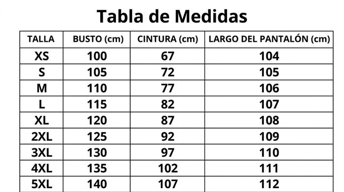 Guía de tallas