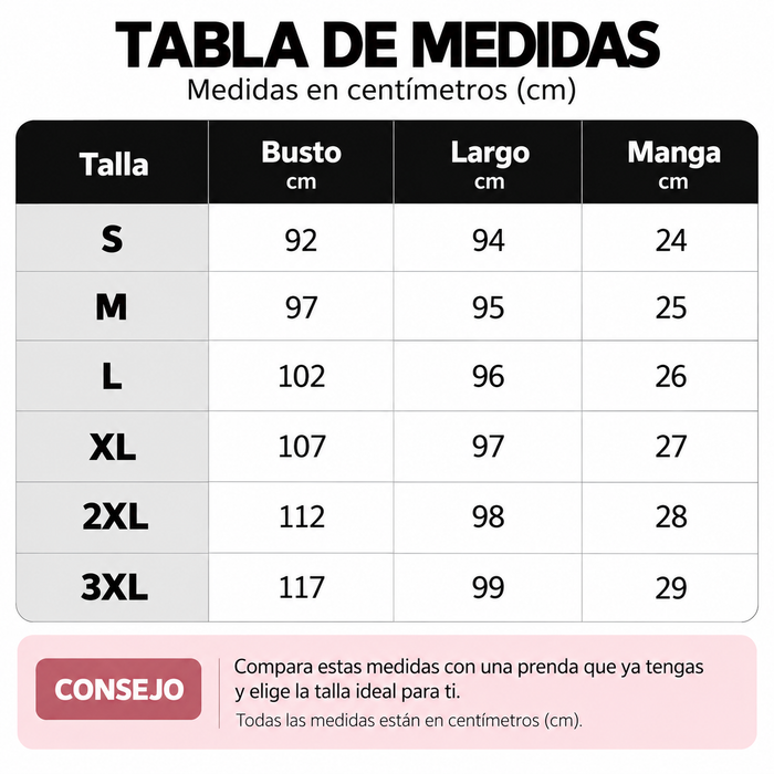 Guía de tallas