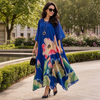 Conjunto Florenza con Sheer Overlay Floral / Elegancia Sin Esfuerzo y Versátil para Todas las Estaciones