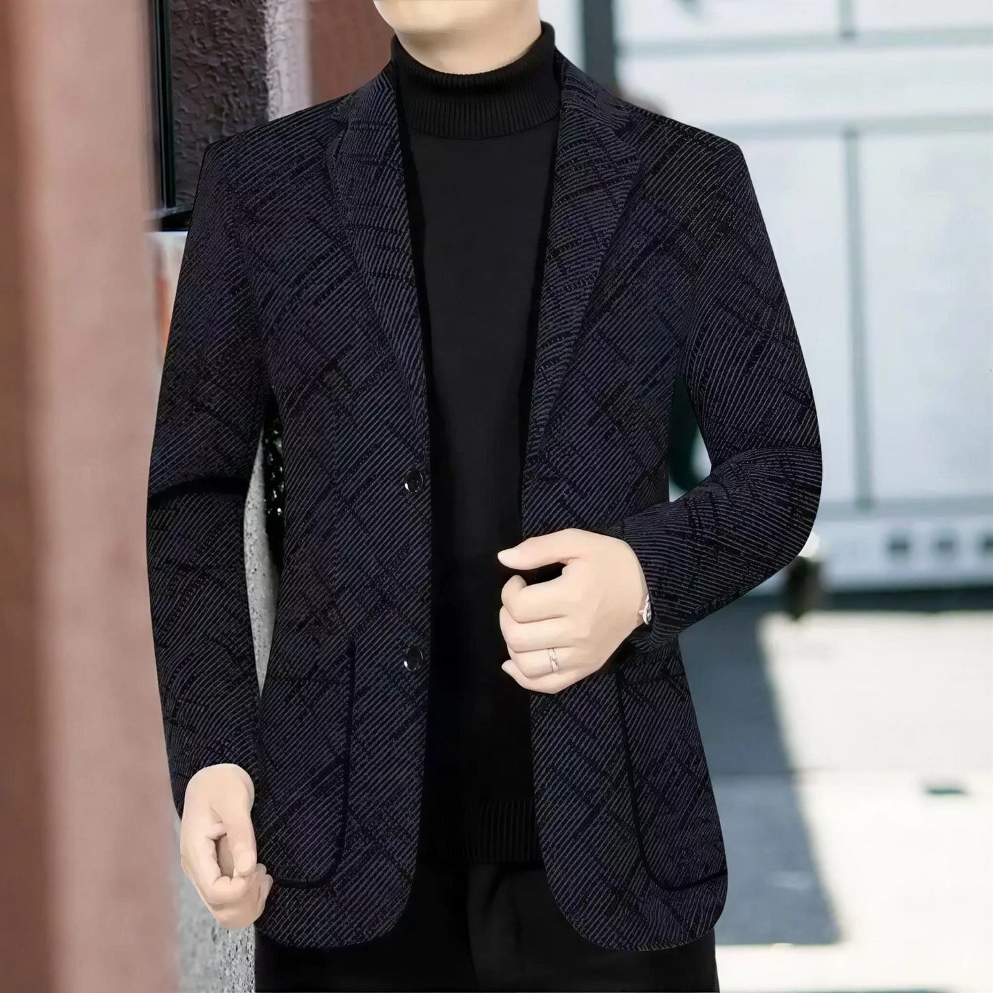 Blazer Salzburgo™ con Tejido Texturizado y Patrón Geométrico