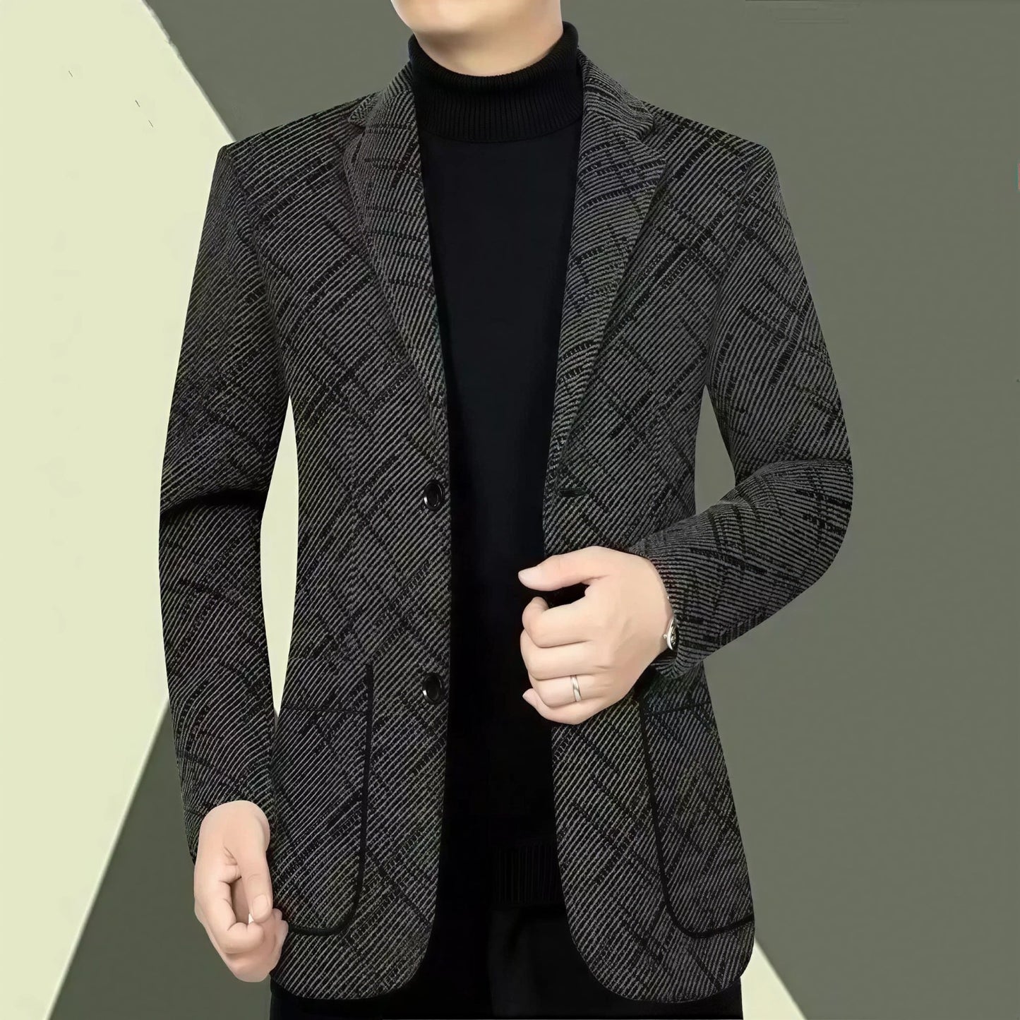 Blazer Salzburgo™ con Tejido Texturizado y Patrón Geométrico
