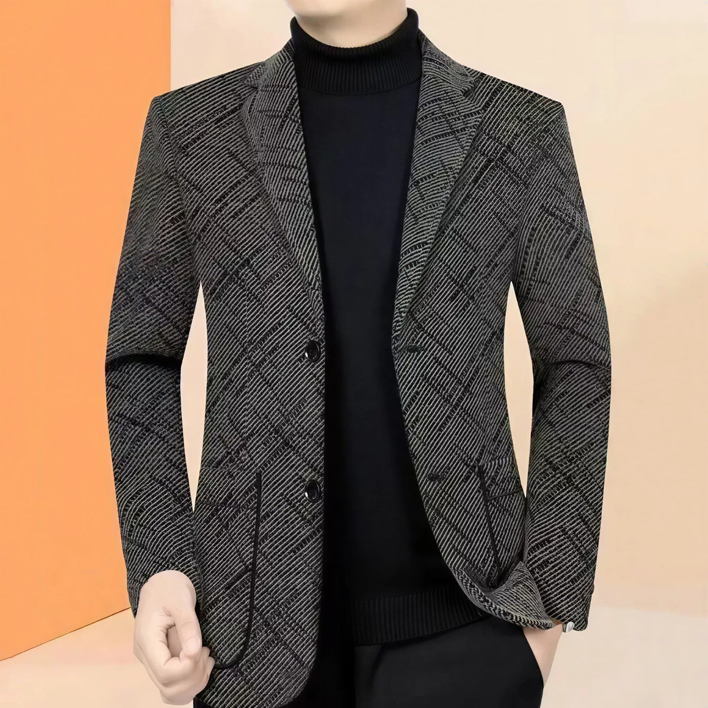 Blazer Salzburgo™ con Tejido Texturizado y Patrón Geométrico