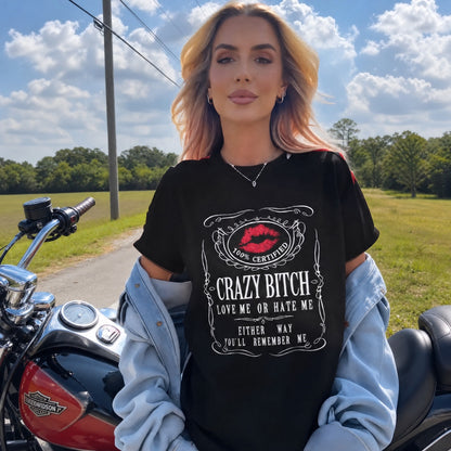 Camiseta Skye™ de Manga Corta con Estampado Frontal Estilo Vintage