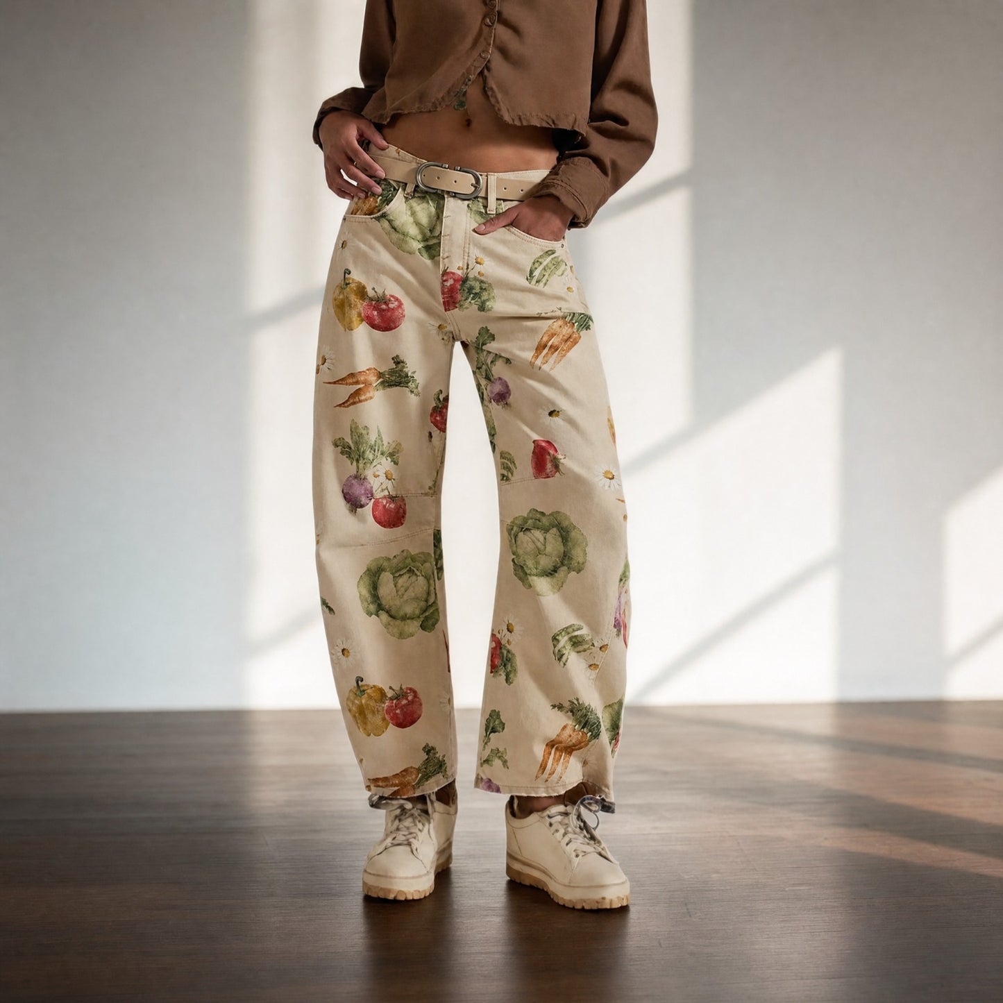Pantalón Alvida™ con Estampado Floral y Caída Amplia