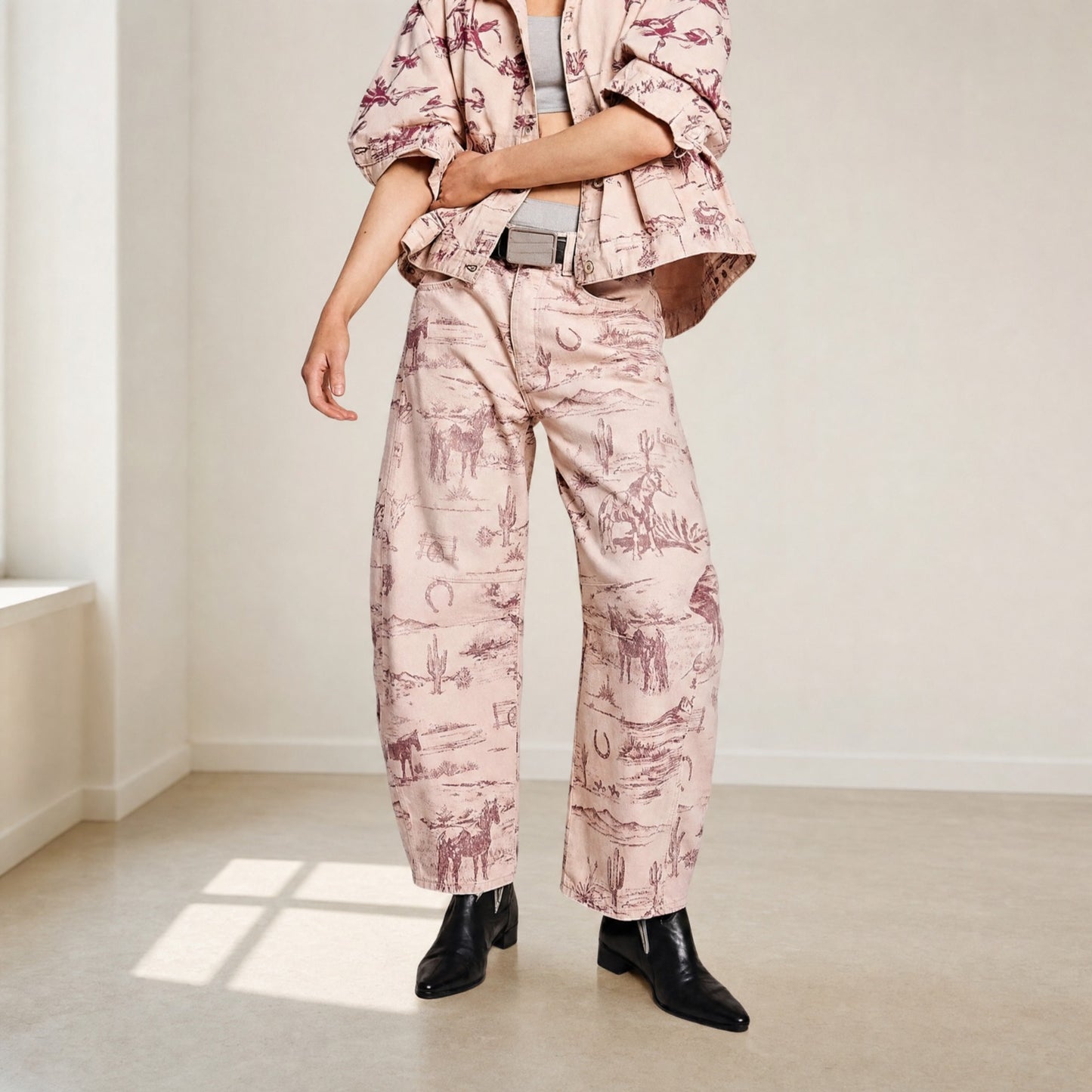 Pantalón Alvida™ con Estampado Floral y Caída Amplia