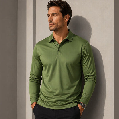 Polo Salvatore™ de Manga Larga con Tejido Premium Transpirable