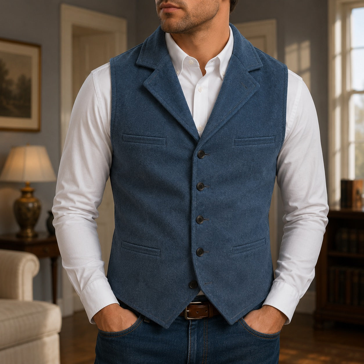 Chaleco Harrison™ con Estructura Clásica y Corte Impecable