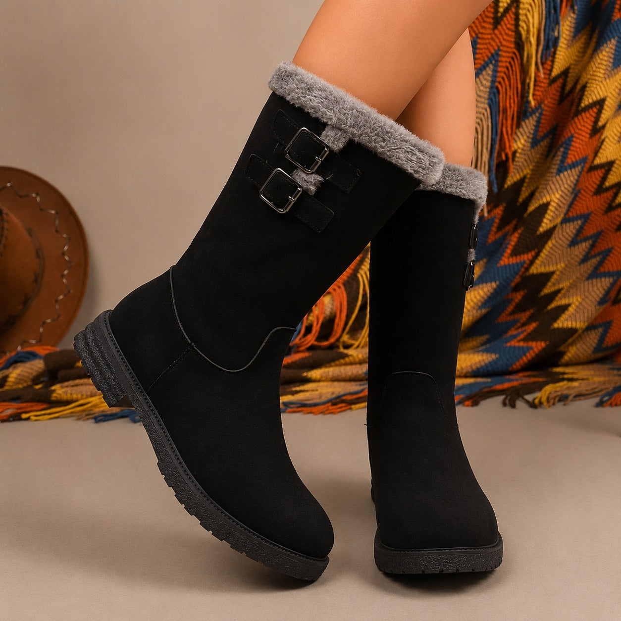 Botas Genevieve™ de Media Caña con Forro Interior Acolchado