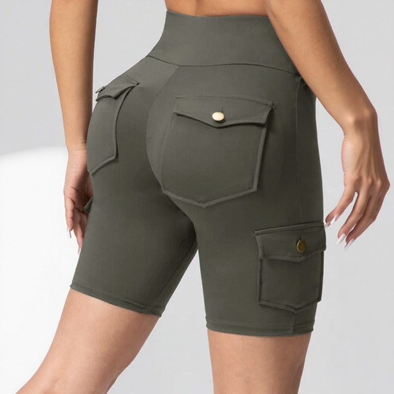 Shorts Auren Fit™ Cargo Con Efecto Realzador