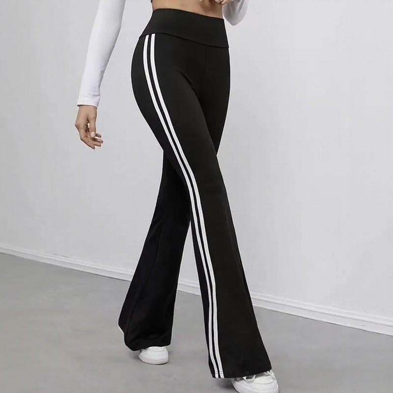 Pantalón Delphine™ con Cintura Alta Estructurada y Corte Flare