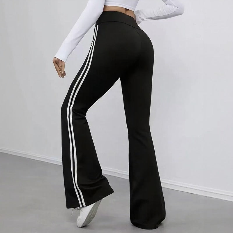 Pantalón Delphine™ con Cintura Alta Estructurada y Corte Flare