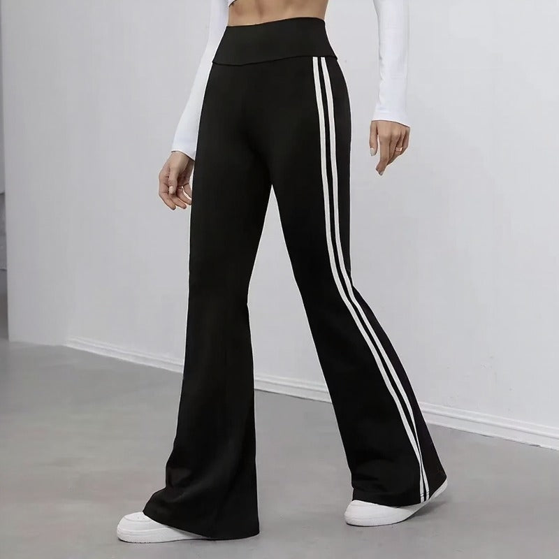Pantalón Delphine™ con Cintura Alta Estructurada y Corte Flare