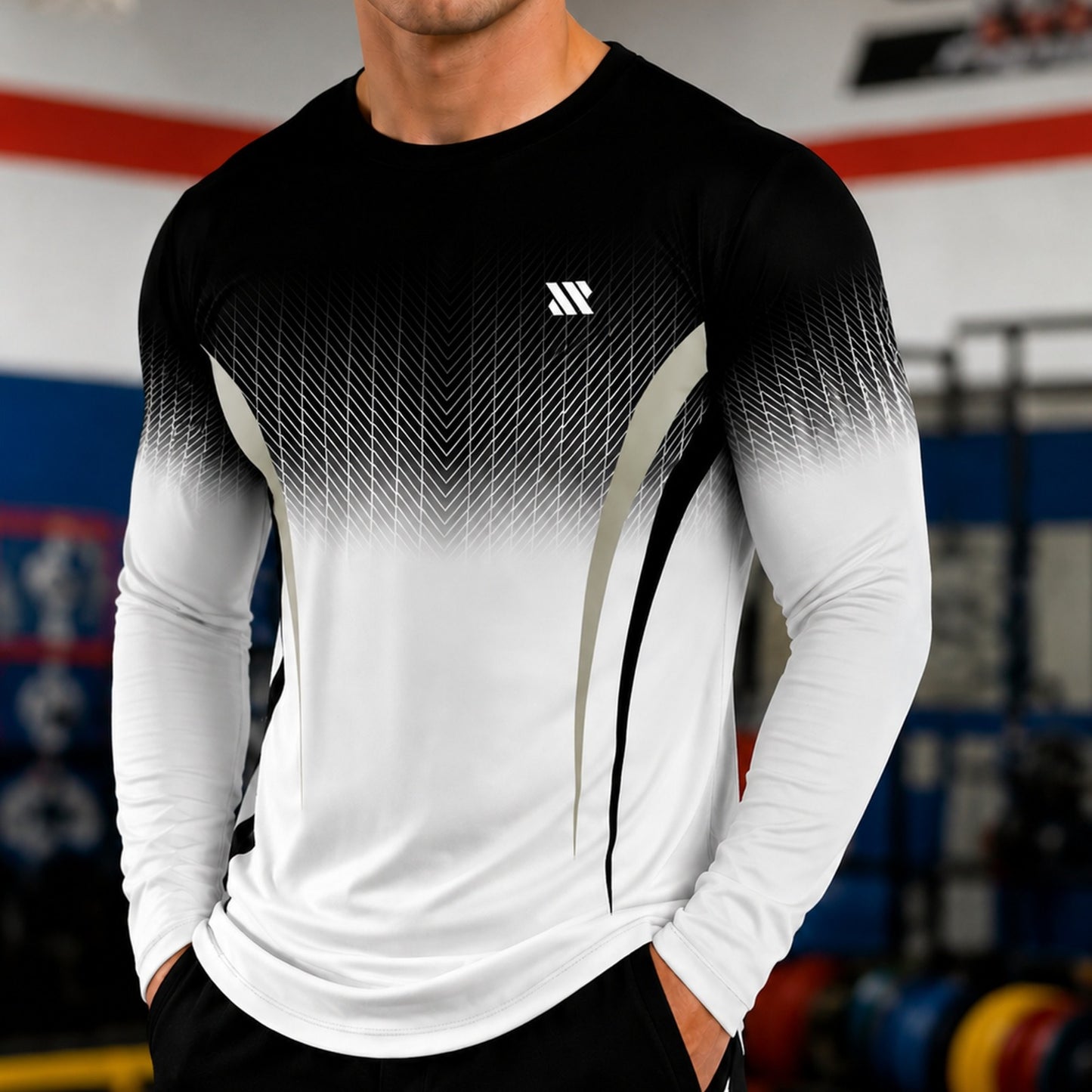 Camiseta Valen™ de Manga Larga en Tejido Deportivo con Protección UV