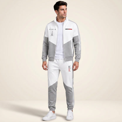 Conjunto Cassian Paris™ con Chaqueta de Cuello Alto y Pantalón Jogger