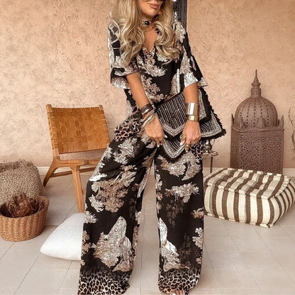 Conjunto Alexia™ con Corte Amplio y Estampado Refinado
