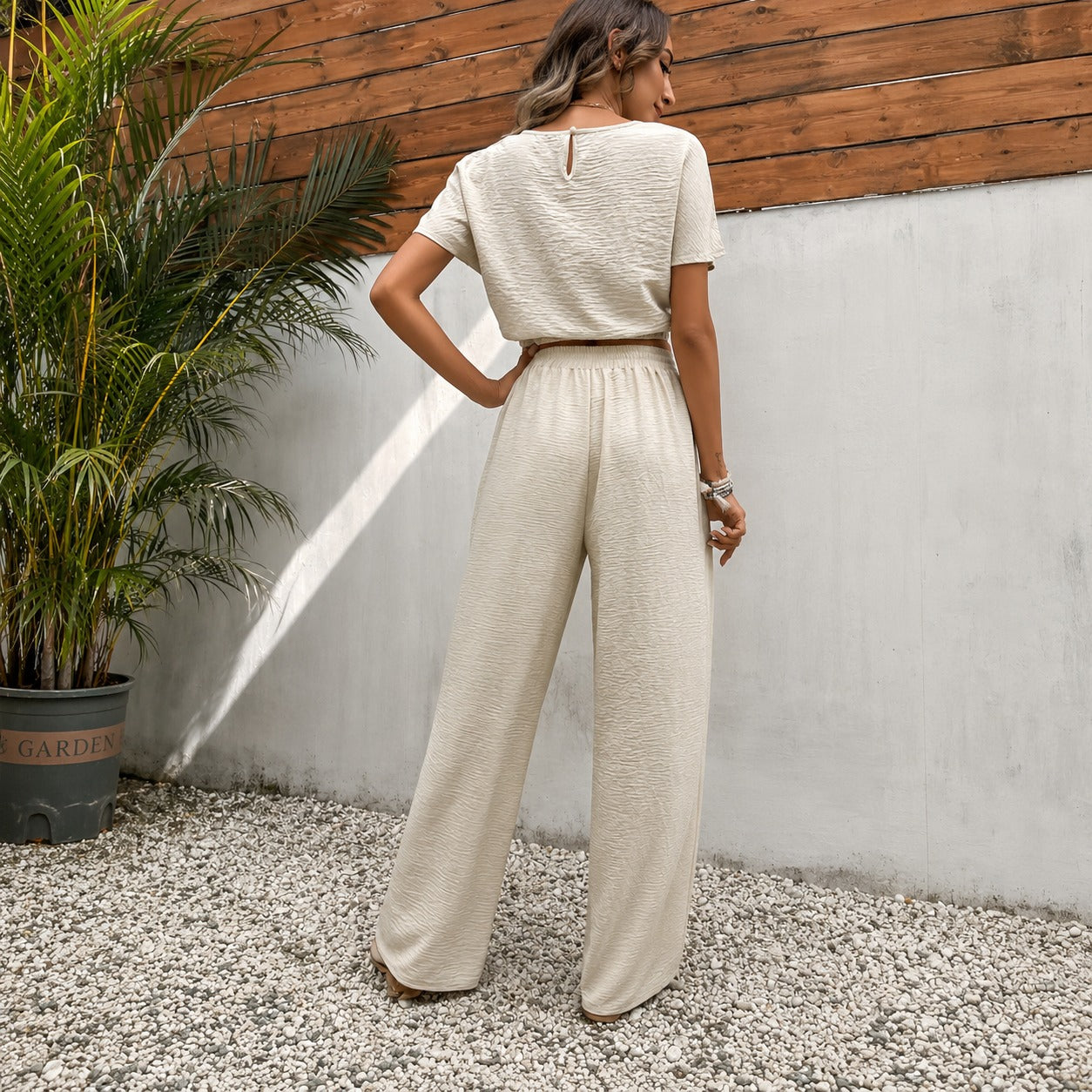 Conjunto Juliette™ de Viscosa Premium con Blusa Cropped