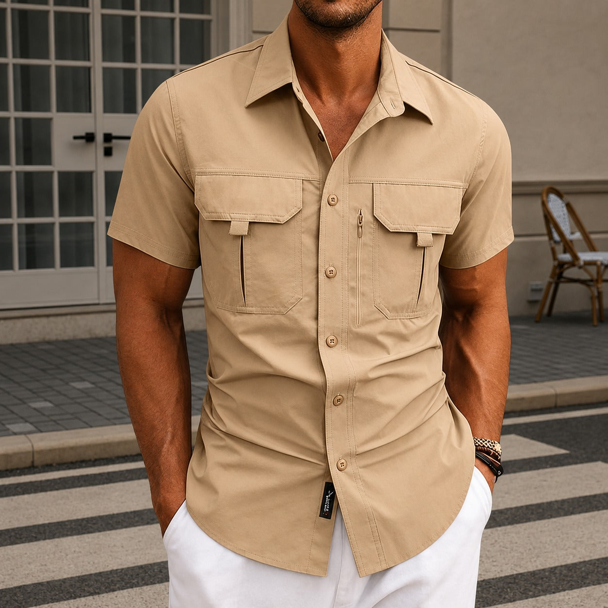 Camisa Carson™ con Ventilación Inteligente y Bolsillos Funcionales