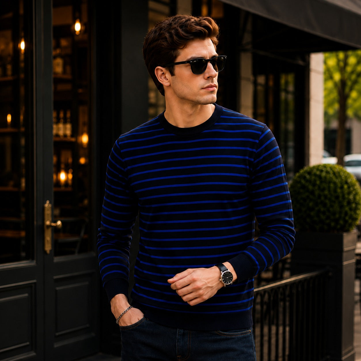 Suéter Belmont™ de Punto Premium con Forro Afelpado