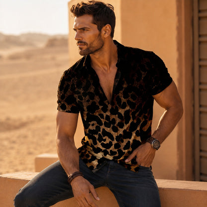 Camisa Leo™ con Estampado Animal Degradado