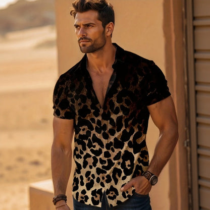 Camisa Leo™ con Estampado Animal Degradado
