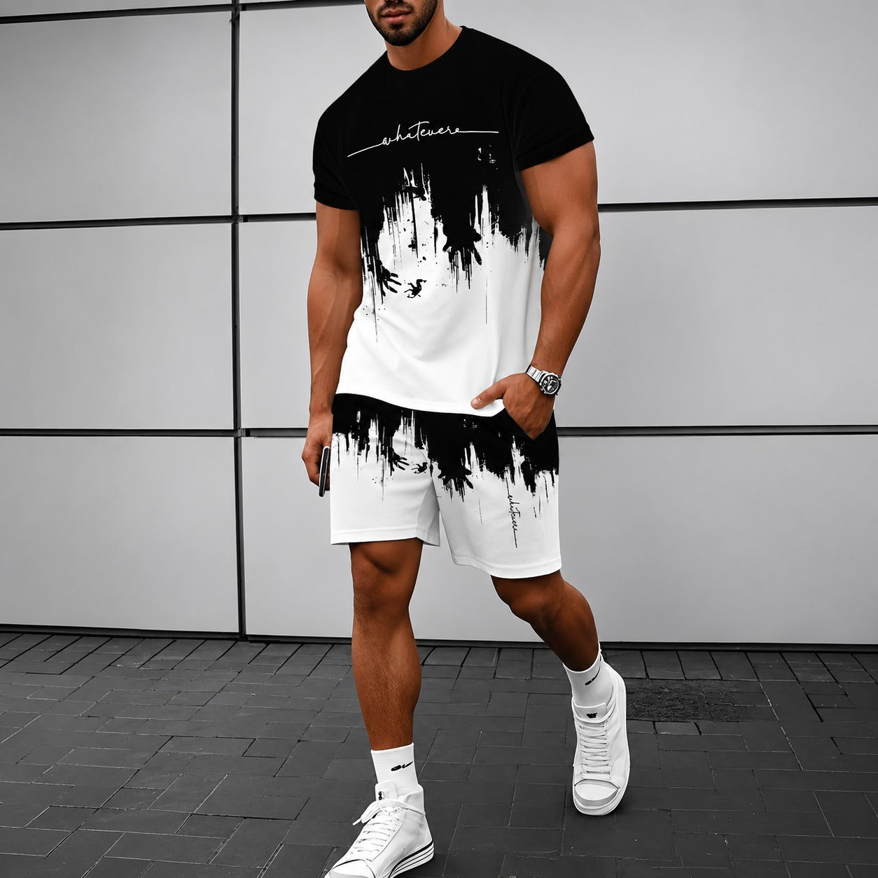 Conjunto Kingston™ de Punto Premium con Estampado Artístico