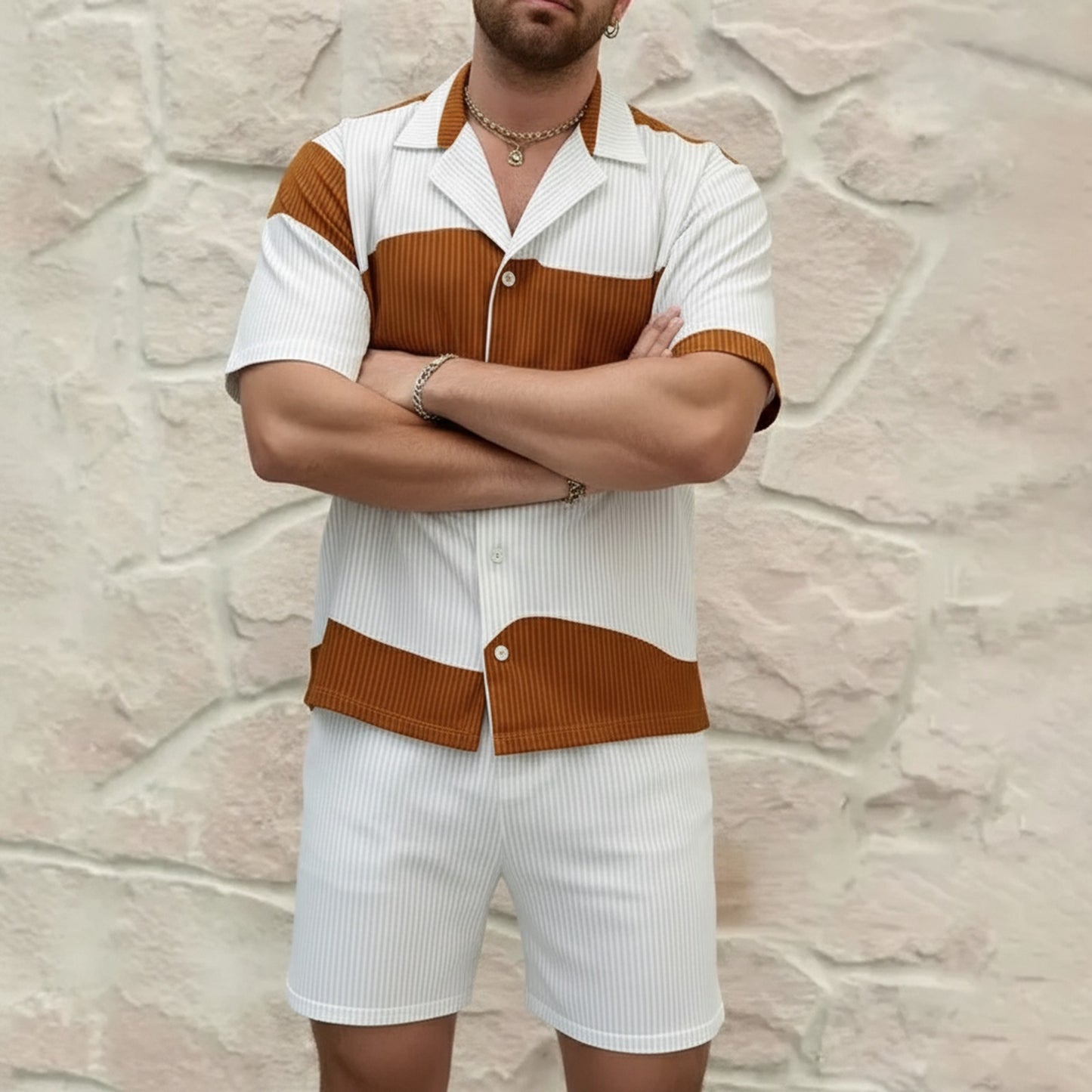 Conjunto Wilshire™ de Punto Texturizado y Diseño Bicolor
