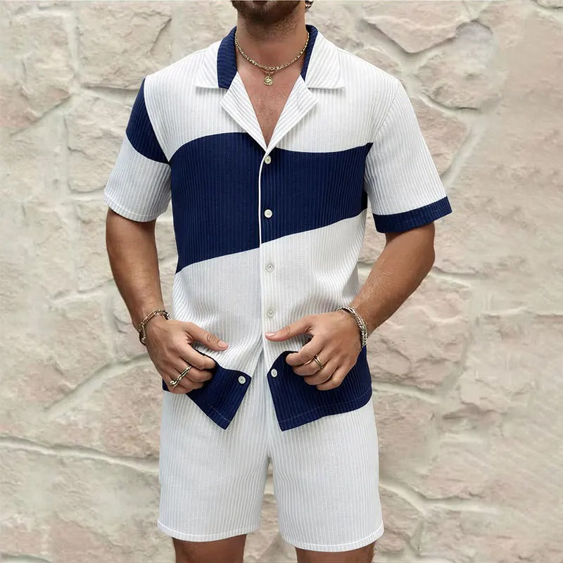 Conjunto Wilshire™ de Punto Texturizado y Diseño Bicolor