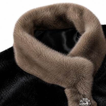 Abrigo Saint Moritz™ de Terciopelo Sintético de Lujo para un Elegante Confort Invernal