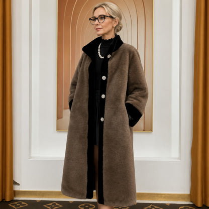 Abrigo Saint Moritz™ de Terciopelo Sintético de Lujo para un Elegante Confort Invernal