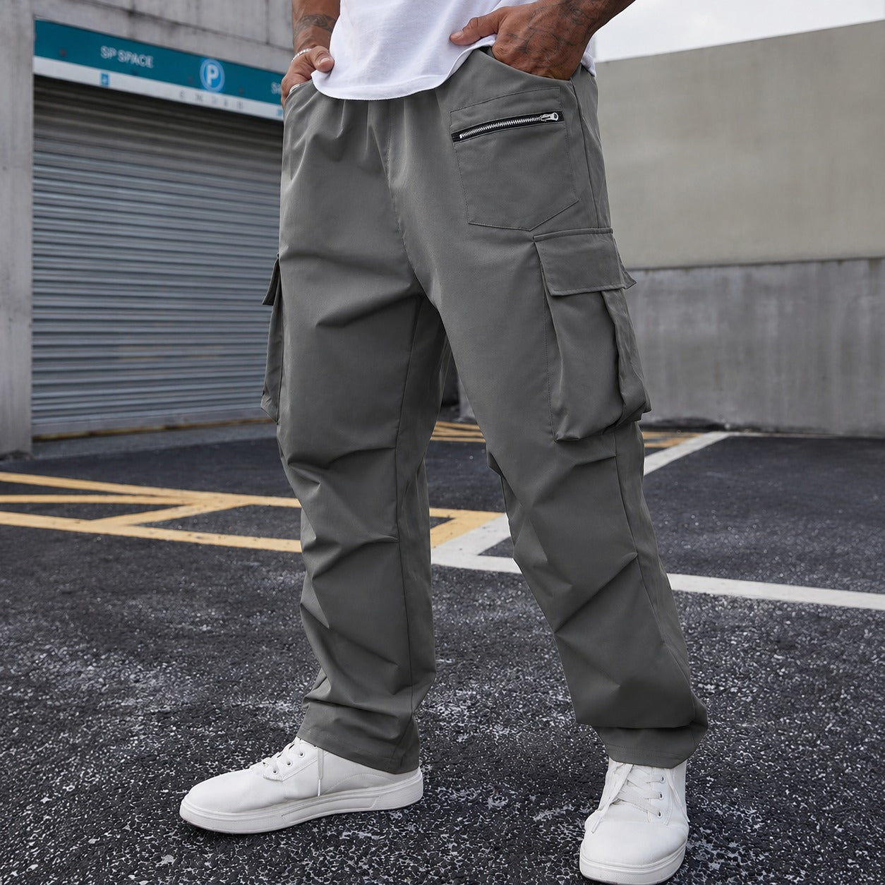 Pantalón Orsen™ con Bolsillos Utilitarios, Cintura Ajustable y Corte Relax