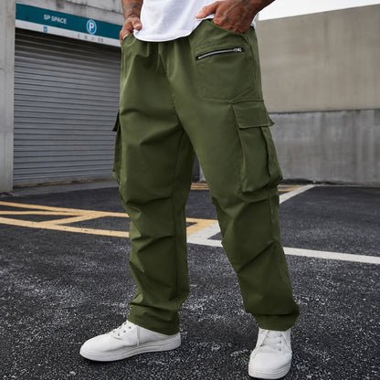 Pantalón Orsen™ con Bolsillos Utilitarios, Cintura Ajustable y Corte Relax