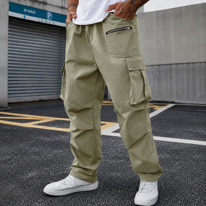 Pantalón Orsen™ con Bolsillos Utilitarios, Cintura Ajustable y Corte Relax