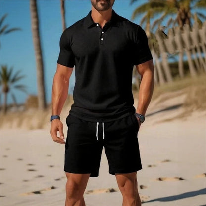 Conjunto Matteo™ Con Polo Y Bermuda De Cintura Ajustable