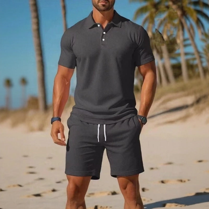Conjunto Matteo™ Con Polo Y Bermuda De Cintura Ajustable