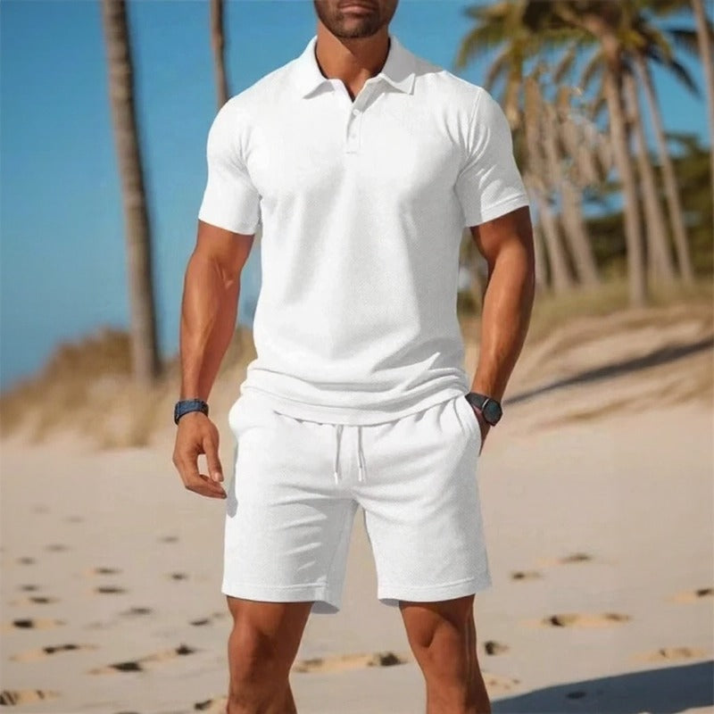 Conjunto Matteo™ Con Polo Y Bermuda De Cintura Ajustable