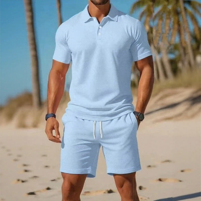 Conjunto Matteo™ Con Polo Y Bermuda De Cintura Ajustable