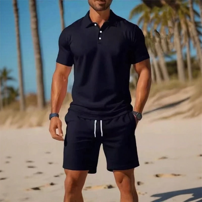 Conjunto Matteo™ Con Polo Y Bermuda De Cintura Ajustable