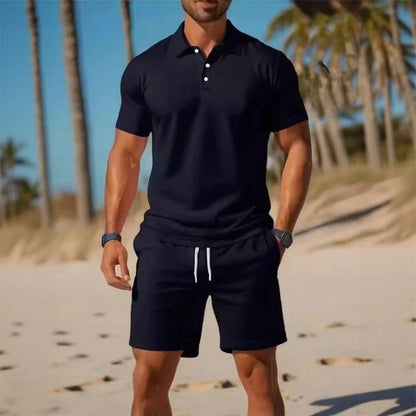 Conjunto Matteo™ Con Polo Y Bermuda De Cintura Ajustable