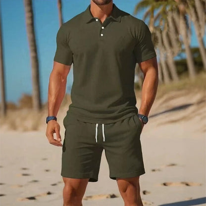 Conjunto Matteo™ Con Polo Y Bermuda De Cintura Ajustable