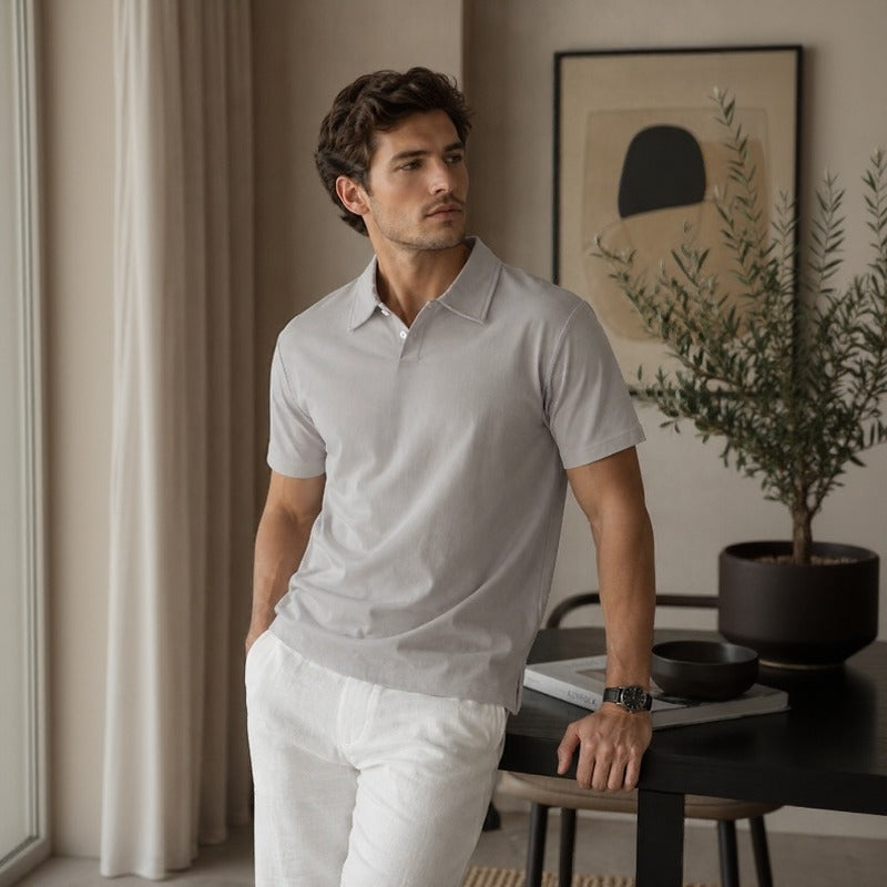 Polo Alden™ De Manga Corta Con Tejido Ultraligero