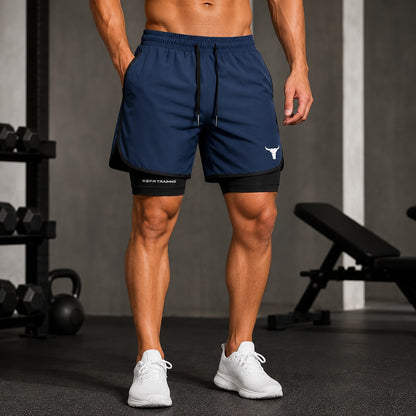 Short Deportivo Kael™ con Compresión Integrada, Cintura Ajustable y Bolsillos Laterales