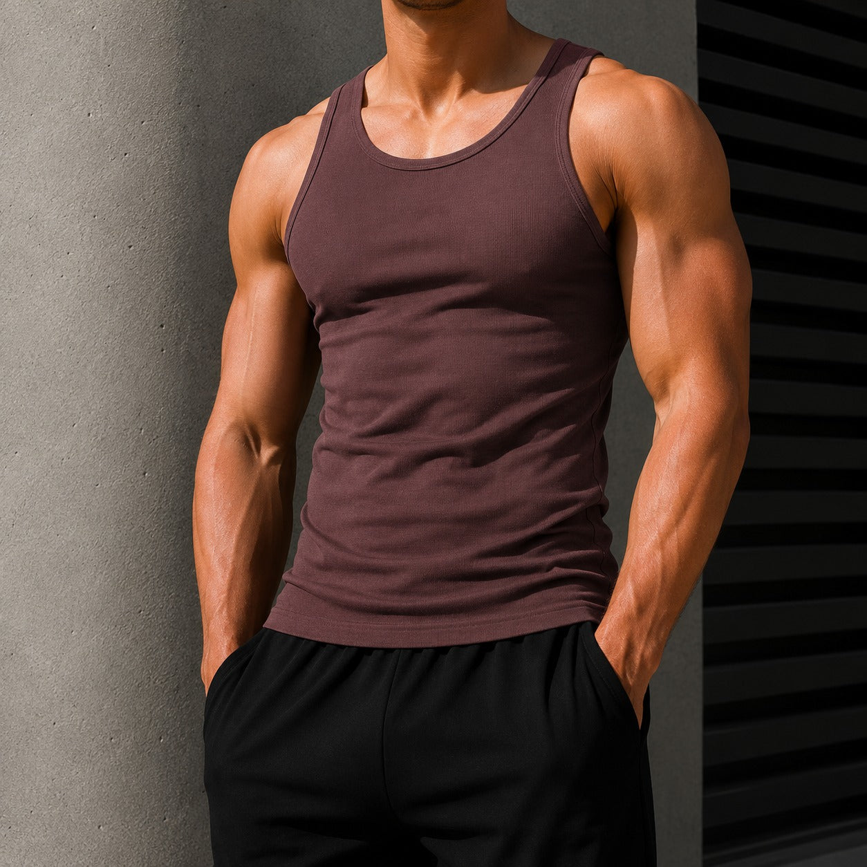 Camiseta de Tirantes Nilo™ con Silueta Entallada, Tejido de Alta Elasticidad y Cuello Redondo