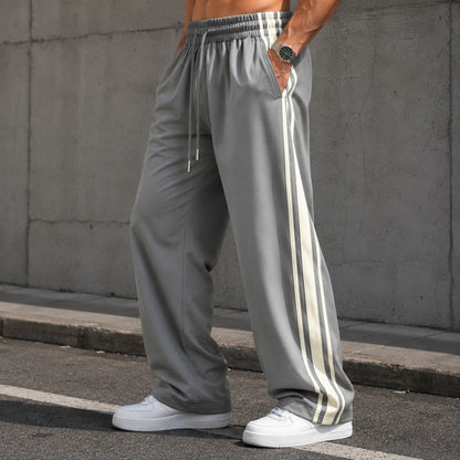 Pantalón Maxton™ con Franjas Laterales, Cintura Ajustable y Corte Recto