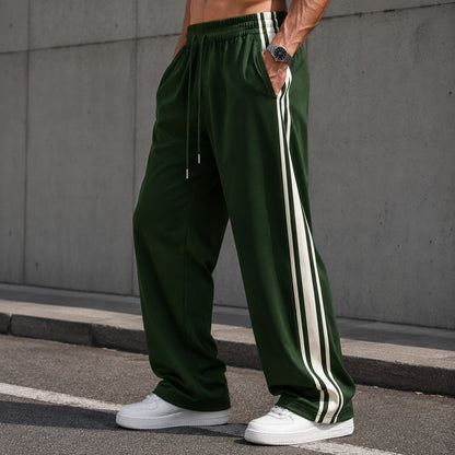 Pantalón Maxton™ con Franjas Laterales, Cintura Ajustable y Corte Recto