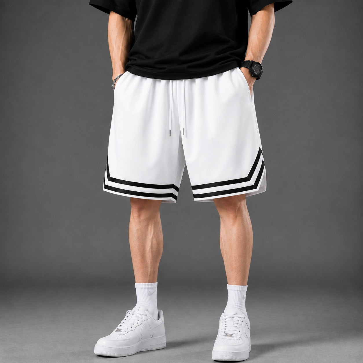 Bermuda Ronan™ con Cordón Ajustable, Corte Amplio y Deportivo