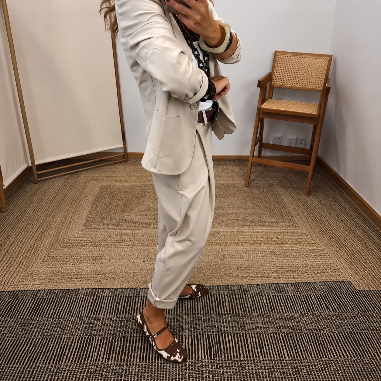 Conjunto Verenza™ con Blazer de Sastrería, Pantalón Jogger y Cintura Ajustable