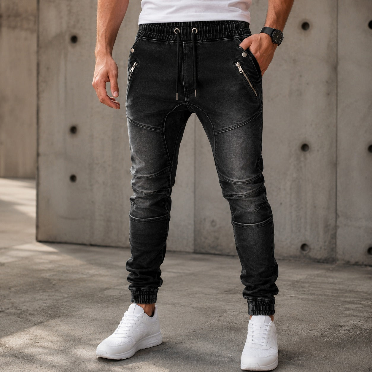 Pantalón Bastian™ con Cintura Ajustable, Cremalleras y Puños Elásticos