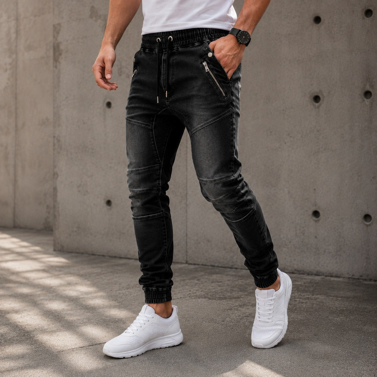 Pantalón Bastian™ con Cintura Ajustable, Cremalleras y Puños Elásticos