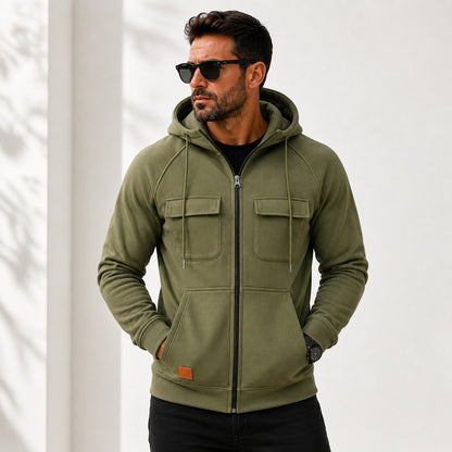 Chaqueta Torren™ con Capucha Ajustable y Bolsillos Frontales con Solapa