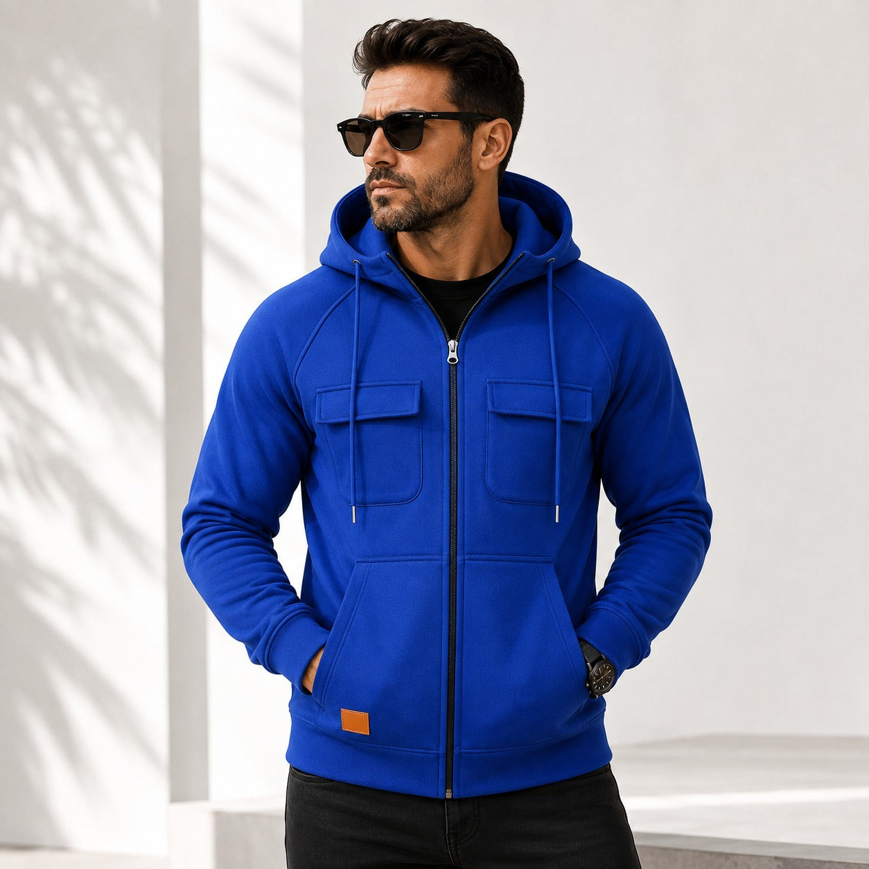 Chaqueta Torren™ con Capucha Ajustable y Bolsillos Frontales con Solapa
